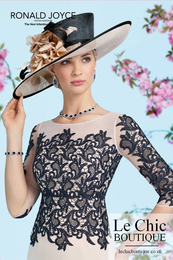 Ronald Joyce by Veni Infantino style 991219 season Q Navy blush 06 12 23 PM Mother Bride at Le Chic Boutique